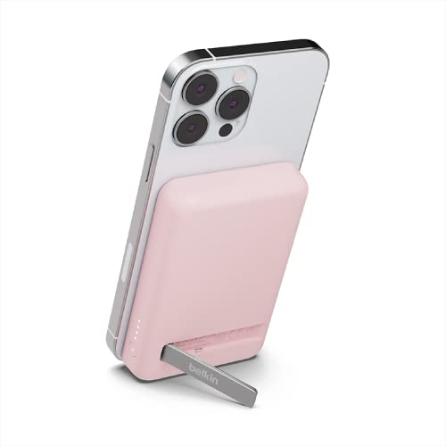 Belkin 5000mAh 7.5W MagSafe Power Bank with Kickstand - color: Pink