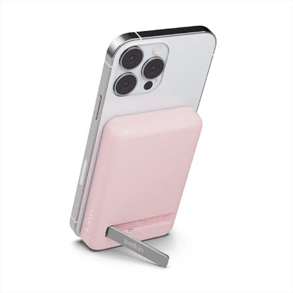 Belkin 5000mAh 7.5W MagSafe Power Bank with Kickstand - color: Pink
