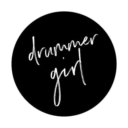 Drummer Pop Socket Black and White Drummer Gifts for Girls PopSockets PopGrip: Swappable Grip for Phones & Tablets