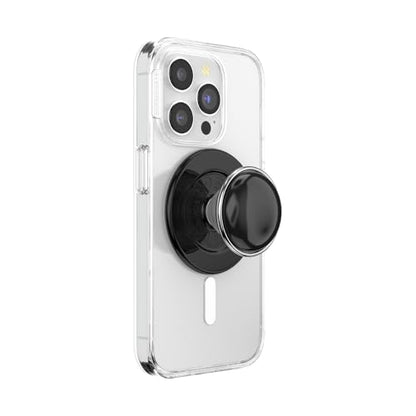PopSockets Phone Grip for MagSafe, Magnetic Holder- BonBon Black - color: Luxe BonBon Black, style: MagSafe