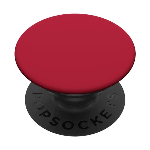 Cell Phone Button Holder Pop Out Knob Plain Solid Red Matte PopSockets PopGrip: Swappable Grip for Phones & Tablets PopSockets Standard PopGrip - style: Standard