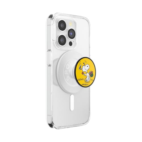 PopSockets Phone Grip for MagSafe, Magnetic Holder- Sitting Snoopy - color: PopOut Sitting Snoopy, style: MagSafe