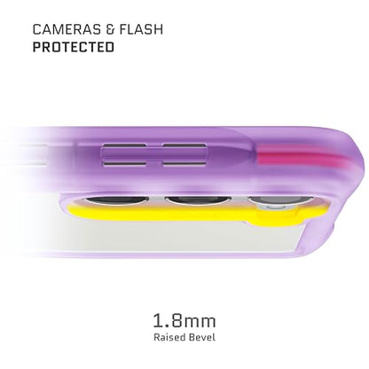 Ghostek Covert Clear Samsung Galaxy S23 Plus Phone Case with Military Grade Shockproof Protection, Non-Slip Grip, Protective Silicone Cover Designed for 2023 Galaxy S23+ (6.6") (Purple) - color: Purple [Limited], size: Galaxy S23 Plus