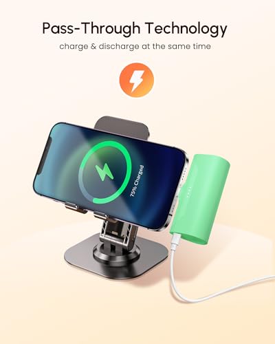 Lightweight Green Portable Battery Pack Charger for iPhone 14 Pro Max, 4800mah Power Bank Compatible with iPhone 12 Pro, Compact Mobile Charger for iPhone XS/XR/SE/6S/7/8/11 Series - color: Green