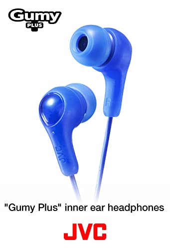 JVC Gumy in Ear Earbud Headphones, Powerful Sound, Comfortable and Secure Fit, Silicone Ear Pieces S/M/L - HAFX7V Purple, Small