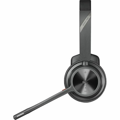Poly - Voyager 4310 UC Wireless Headset (Plantronics) - Single-Ear Headset w/Mic - Connect to PC/Mac via USB-A Bluetooth Adapter, Cell Phone via Bluetooth - Works with Teams (Certified), Zoom & More - style: Headset (Teams Version)