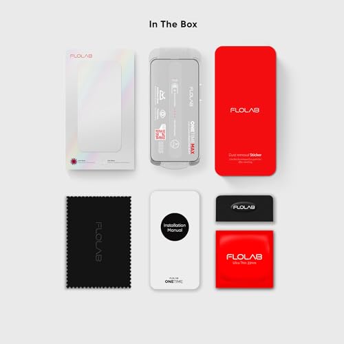 FLOLAB NanoArmour ONETIME MAX for iPhone 16 Pro Matte Screen Protector, Anti Glare, Anti-Rainbow, Tempered Glass,Infinity Edge, Edge Reinforced, Easy Install, Dust-Free, Smooth as Butter - size: iPhone 16 Pro
