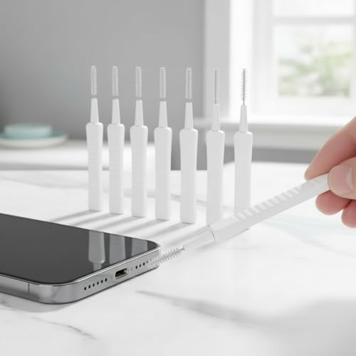 10 Pack Phone Cleaning Brushes Anti-Clogging Speaker Hole Cleaner - color: 10PCS- White Cleaning Tools