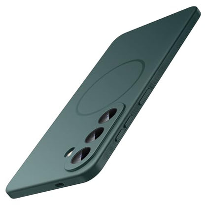 JETech Slim Magnetic Case for Samsung Galaxy S26, Anti-Slip, Midnight Green | Compatible with MagSafe, Full Camera Lens Protection, Soft TPU Cover, Shockproof - color: Midnight Green, size: Galaxy S26