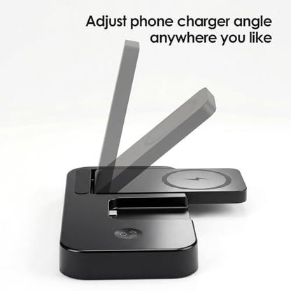4 in 1 Charging Stand for Oura Ring Gen 4 & Gen 5 Charger (Oura Ring Charger NOT Included), Fast Magnetic Charger for iPhone, Apple Watch, AirPods, Charging for Samsung Galaxy
