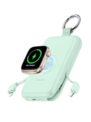 RORRY CharmGo Portable Charger, 10000mAh 20W Fast Charging Power Bank - color: Green