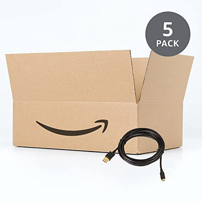 Amazon Basics 5-Pack USB-A to Micro USB Charging & Data Transfer Cable, 480Mbps Transfer Speed, Gold-Plated Plugs, USB 2.0, 10 Foot, Black - size: 10 Feet, style: 5-Pack