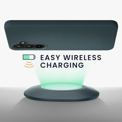 kwmobile Case Compatible with Samsung Galaxy A55 5G Case - Soft Slim Protective TPU Silicone Cover - Dark Slate - color: Dark Slate, size: Galaxy A55 5G