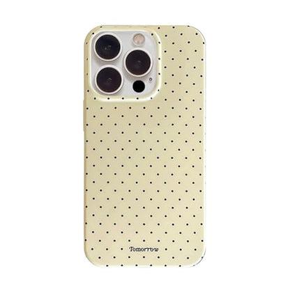 inewateri Compatible with iPhone 11 Pro Max Case with Cute Fashion Polka Dot Aesthetics Design Simple Cases for Soft TPU Slim Protection Cover-Yellow - color: Yellow, size: iPhone 11 Pro Max