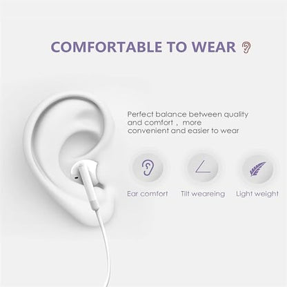 2 Packs-for Wired Headphones Wired Earbuds