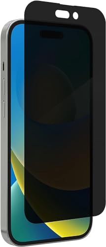 ZAGG InvisibleShield Glass Privacy Screen Protector for iPhone 13, iPhone 13 Pro, and iPhone 14 – 3X Impact and Scratch Protection, Tempered Glass, Smudge-Free, Two-way Privacy, Clear
