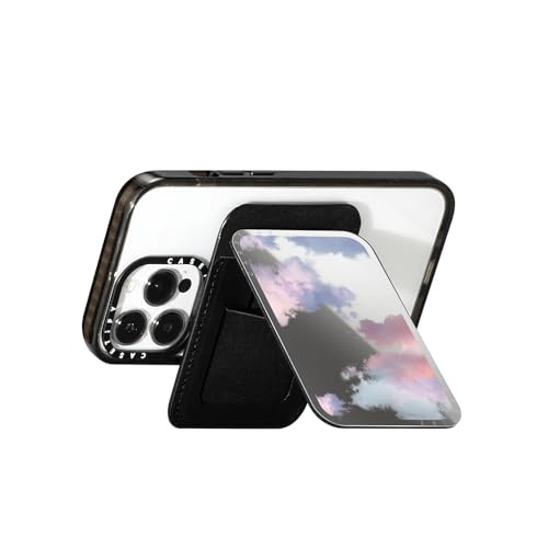 CASETiFY Snappy Card Holder Stand Compatible with Magsafe - Clouds - Silver Mirror - color: Clouds - Silver Mirror