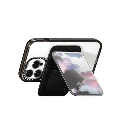 CASETiFY Snappy Card Holder Stand Compatible with Magsafe - Clouds - Silver Mirror - color: Clouds - Silver Mirror