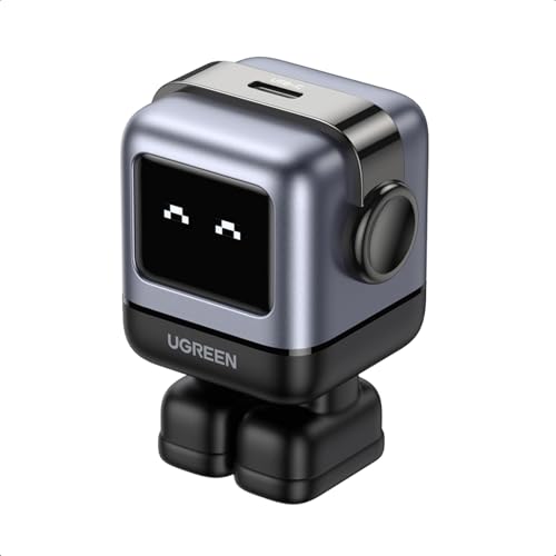UGREEN Uno 30W USB C Charger, Compact Robot GaN Fast Charging Block, Black - color: Black