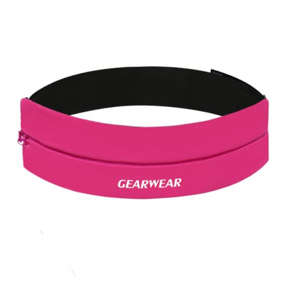 Running Belt | Runner Fanny Pack for Women and Men | Adjustble Waist Band Pack for Storage Phone - color: Pink /26"-43"