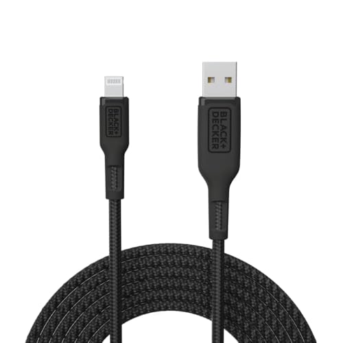 BLACK+DECKER Lightning to USB Cable - Fast Compatible iPhone Lightning, 3ft
