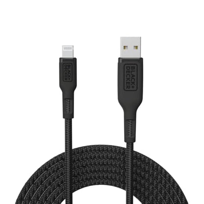 BLACK+DECKER Lightning to USB Cable - Fast Compatible iPhone Lightning, 3ft