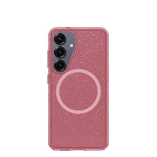 OtterBox Samsung Galaxy S25 Symmetry Series Clear Magnet Case - Foxberry Pink - color: Thimbleberry Pink, style: Samsung Galaxy S25