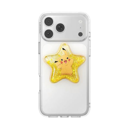 PopSockets Adhesive Phone Grip, Holder- Star Pikachu - color: Star Pikachu, style: Adhesive
