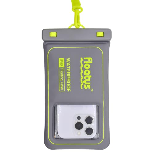 Floating Waterproof Phone Pouch for Regular Size Phones | Single (Grey) - color: Grey