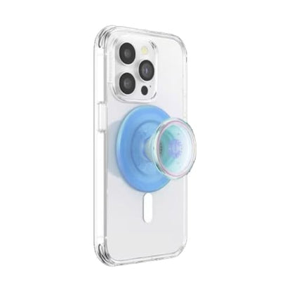 PopSockets Phone Grip for MagSafe, Magnetic Holder- Opalescent Blue - color: Blue Clear, style: MagSafe