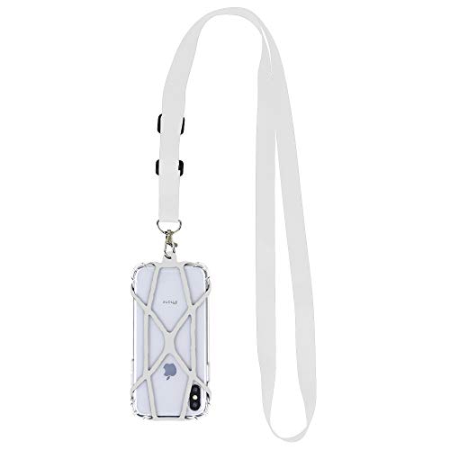 Gear Beast Universal Crossbody Cell Phone Lanyard Compatible with iPhone, Galaxy & Most Smartphones, Phone Case Holder & Cross Body Strap - color: Clear