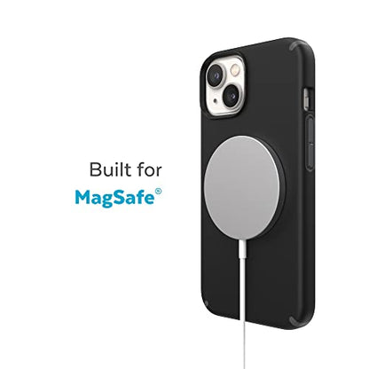 Speck MagSafe Case for iPhone 15 Plus - Drop & Camera Protection, Soft-Touch Secure Grip, Wireless Charging Compatible, Fits All 6.7 Inch Models Including iPhone 14 Plus - Black/Slate Grey - color: Black/Slate Grey