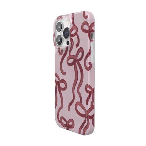 Casely iPhone 14 Pro Case | Love Me Knot | Mauve Bow | Compatible with MagSafe | Classic Ultra Slim Design - color: Love Me Knot | Mauve Bow, size: iPhone 14 Pro