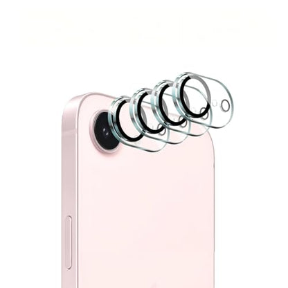 4-Pack Camera Lens Protector for iPhone 17e/16e, 9H Tempered Glass Camera Cover Screen Protector Accessories, HD Clarity, Anti-scratch, Case Friendly, Shockproof Full Protective - size: 17e/16e Lens