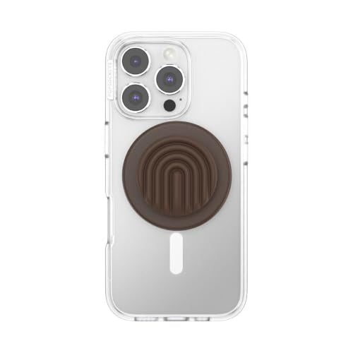 PopSockets Phone Grip for MagSafe, Magnetic Holder- Curves Cocoa - color: Curves Cocoa