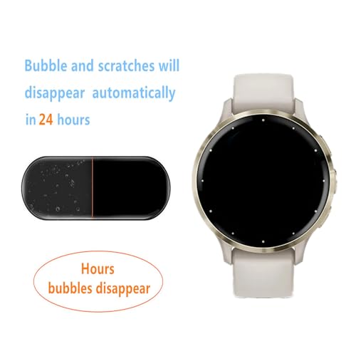 Compatible for Garmin Venu 3S / Venu 4 41mm / vivoactive 6 / vivoactive 5 Screen Protector (4 Pack) Smart Watch Flexible Full Coverage TPU Clear Film (Venu 3S) - size: Venu 4 41mm / Venu 3S / vívoactive 6