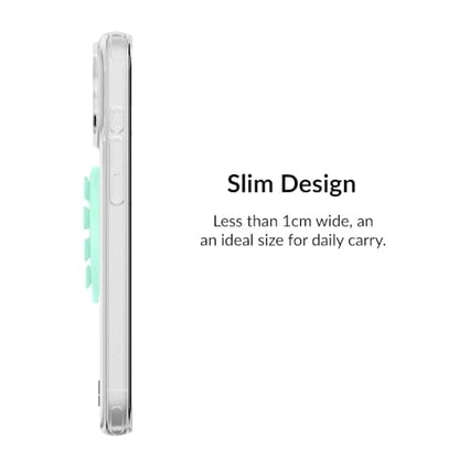 Velvet Caviar Suction Cup Phone Case Mount Compatible with MagSafe Devices Only - Magnetic Silicone Sticky Phone Grip Holder for iPhone Back of Phone - Mirror Gripper (Mint Jelly Heart) - color: Mint Jelly Heart