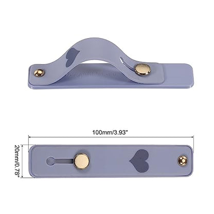 MECCANIXITY 2 Pcs Phone Loop Finger Holder Silicone Phone Strap Grip Holder Cell Phone Grip Stand for Most Smartphones Light Brown,Gray Blue - color: Light Brown,Gray Blue