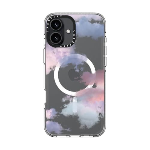 CASETiFY for iPhone 16 Plus Case - Impact Clear Compatible with MagSafe | Not Yellowing | 6.6 ft. 3x Military Grade Drop Protection | Clouds | Clear - color: Clouds, size: Iphone 16 Plus (6.7")