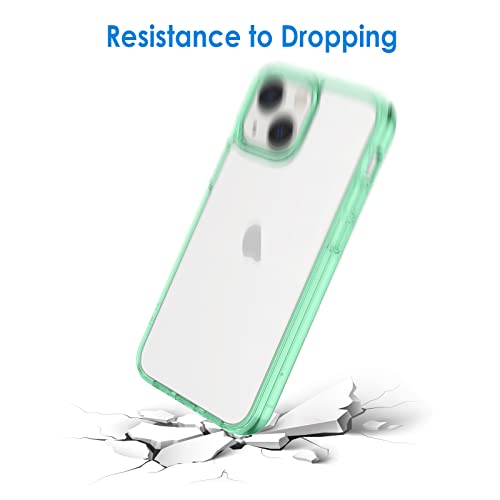 JETech Case for iPhone 13, Anti-Yellowing, Midnight Green | Shockproof Protection, Scratch Resistant Hard PC Back, Durable Transparent TPU Bumper - color: Midnight Green