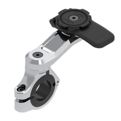 Quad Lock Motorcycle Handlebar Mount PRO Chrome for iPhone, Samsung Galaxy and Pixel Smartphone - size: Handlebar Mount PRO Chrome