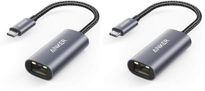 Anker USB C 3.0 to Ethernet Adapter, Portable 1-Gigabit Network Hub, 10/100/1000 Mbps, for MacBook Pro, iPad Pro 2019/2018, ChromeBook, XPS, Galaxy S9/S8, and More (Pack of 2) - size: USB C to Ethernet Adapter (Pack of 2)