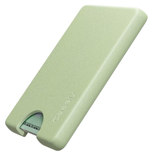 Casely MagWallet | Kiwi Kiss | Matcha Green Shimmer | Slim Wallet Card Holder | Compatible with MagSafe | Soft-Touch Hard Silicone | Holds Up to 3 Cards - color: Kiwi Kiss | Matcha Green Shimmer