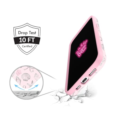 VELVET CAVIAR for iPhone 15 Case - Compatible with MagSafe - 10ft Drop Tested - Protective Summer Cases - Pink Coastal Seashells - color: Pink Coastal Seashells, size: 15
