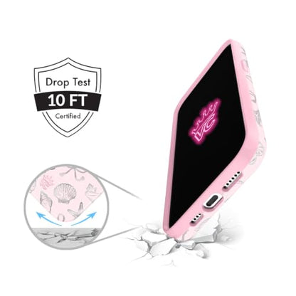 VELVET CAVIAR for iPhone 15 Case - Compatible with MagSafe - 10ft Drop Tested - Protective Summer Cases - Pink Coastal Seashells - color: Pink Coastal Seashells, size: 15