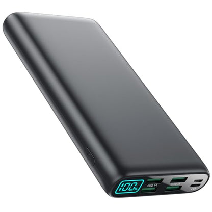 Portable Charger 38800mAh Power Bank with 5 Outputs & 2 Inputs,PD USB C In&Out Fast Phone Charging External Battery Pack Backup,Travel Essential Outdoor for iPhone 18/17/16,Android Samsung Galaxy etc - color: Black
