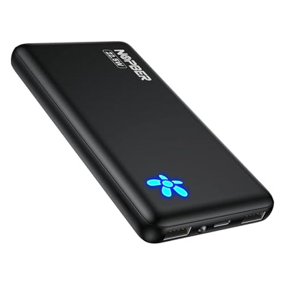 10000mAh Portable Charger 22.5W Ultra Slim Power Bank - color: Black, size: 22.5W