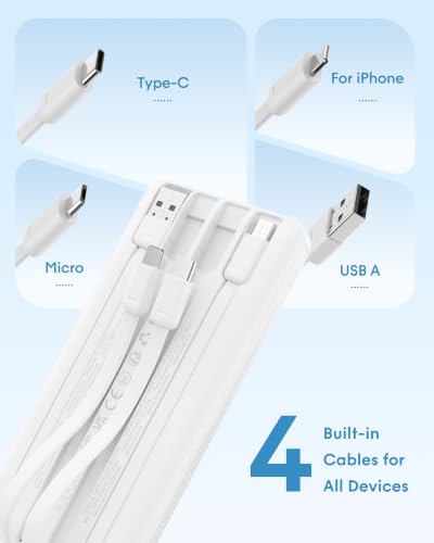 charmast Portable Charger,Fast Charging Power Bank - color: White