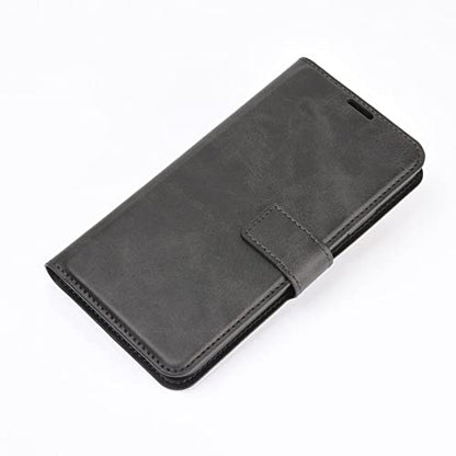Flip Case for Samsung A03S Wallet PU Leather Magnetic Protective Cellphone Case for Samsung Galaxy A02S A025M A03S A037M Folio Book Cover with Stand (Black) - color: Black
