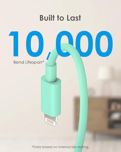 AISNI Fast Charger for iPhone 14 13 with 10 Ft iPhone Charger Cable - color: Green, size: 10ft